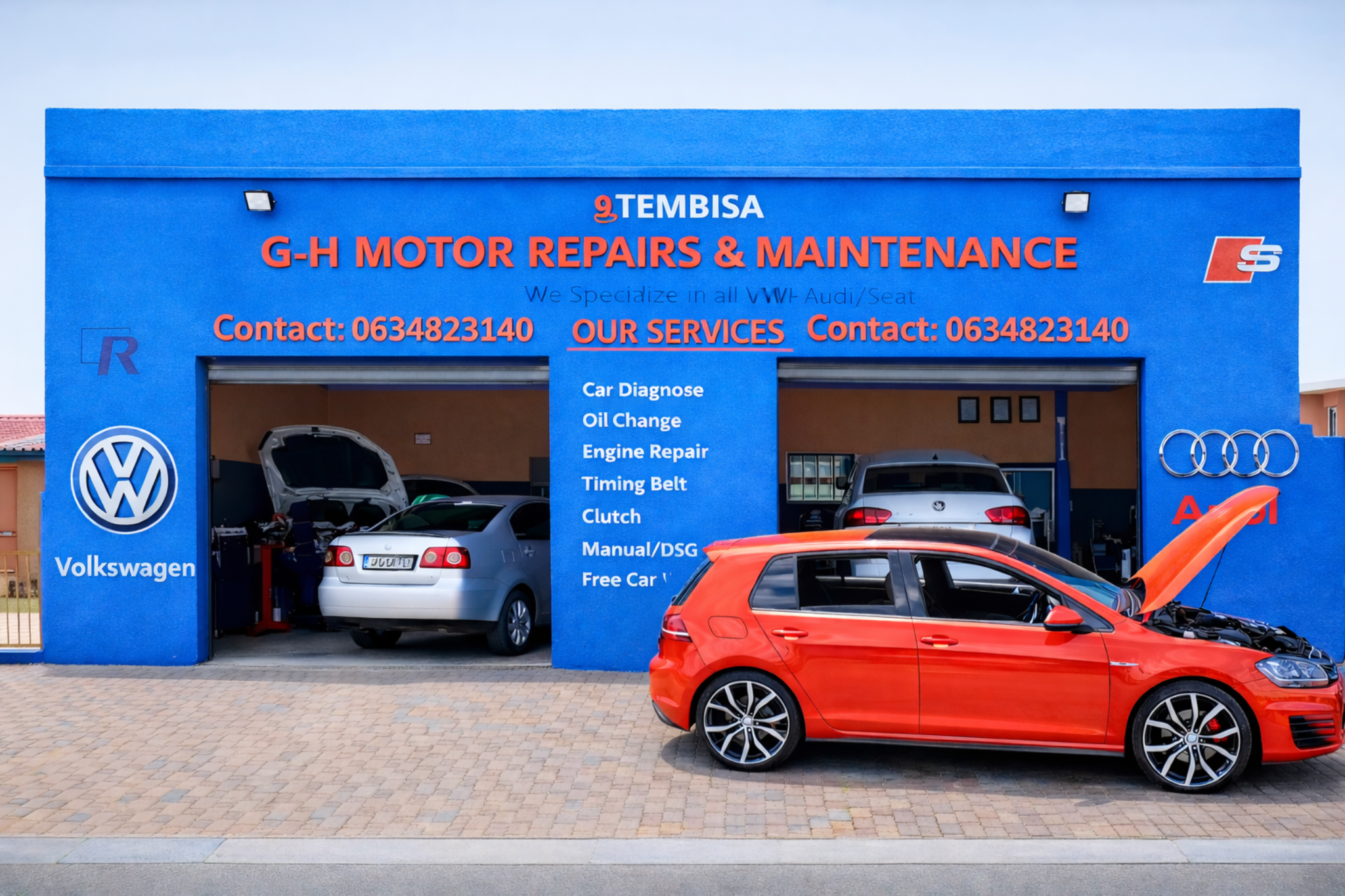 GH Motor workshop front
