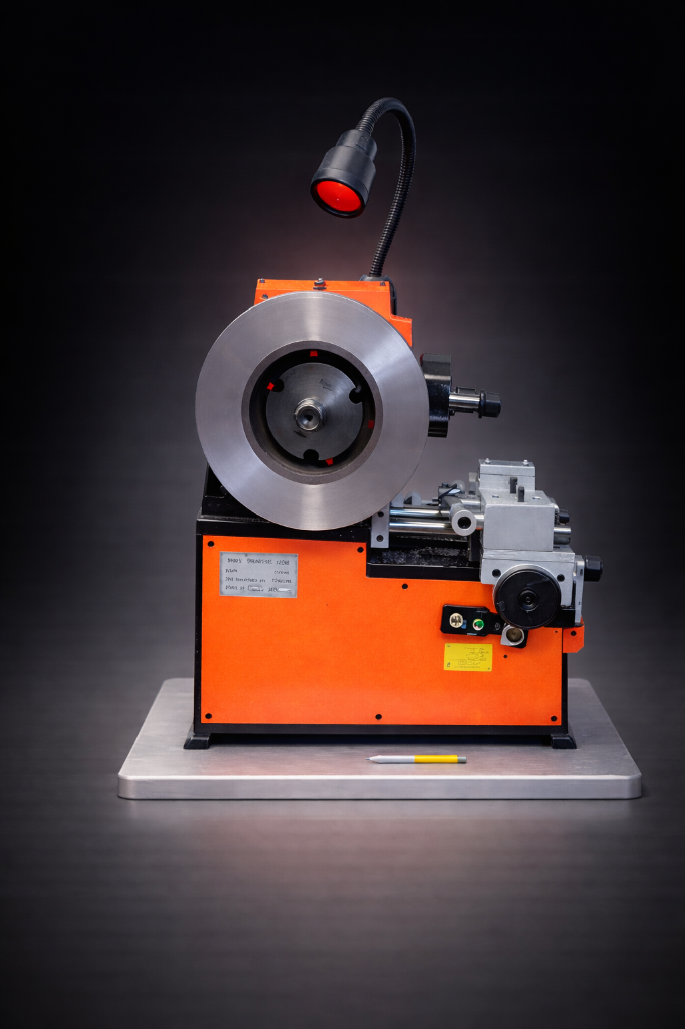 Brake skimming machine